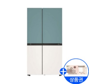 [LG] 디오스 매직스페이스 양문형 냉장고 832L (민트/베이지)