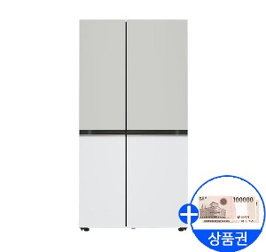 [LG] 디오스 오브제컬렉션 매직스페이스 냉장고 652L/그레이,화이트