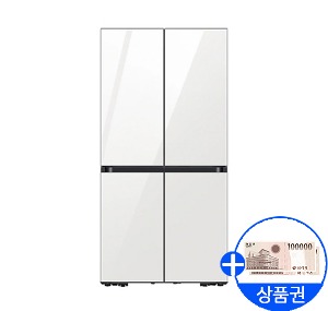 [삼성] 비스포크 4도어 냉장고 875L (글램화이트)